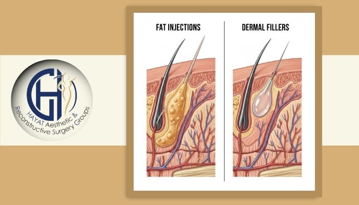 مقایسه تزریق چربی با فیلرهای پوستی مقایسه تزریق چربی با فیلرهای پوستی