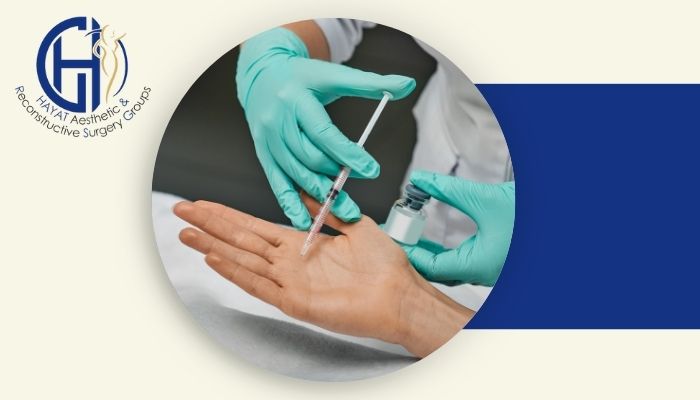 تزریق بوتاکس برای درمان تعریق کف دست چگونه انجام می‌شود؟